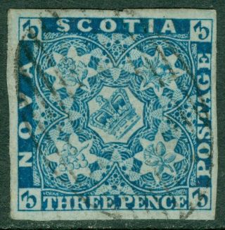 Edw1949sell : Nova Scotia 1851 Sc 2.  Stamp W/ Full Margins.  Cat $240