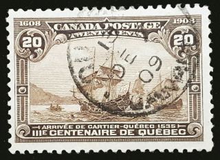 Canada Stamp 1908 20c Quebec Tercentenary Scott 103 Sg195