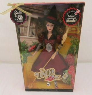 The Wizard Of Oz Pink Label 50th Anniversary Barbie - Wicked Witch Of The East