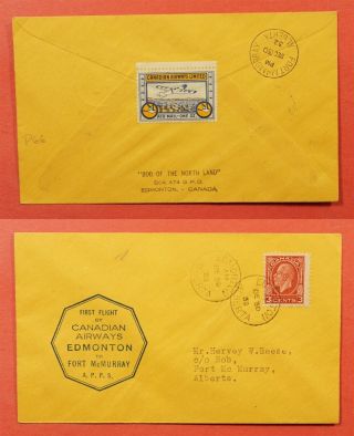 1932 Canada Semi Official Airmail First Flight Edmonton To Fort Mcmurray