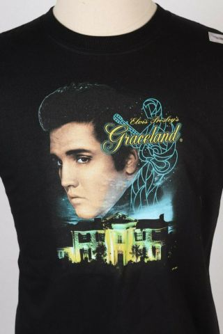 Vintage Elvis Presley Graceland Rock N Roll T Shirt Deadstock Mens Large
