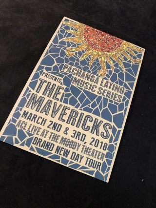 The Mavericks 2018 Poster from Austin City Limits concert. 3