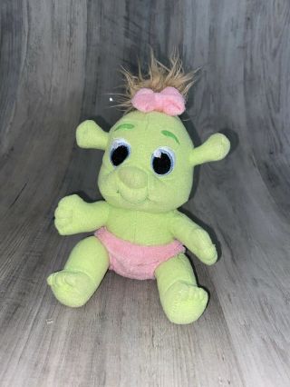 Dreamworks Shrek Baby Girl 8 Inch Plush From Shrek The Third Pink Diaper & Bow