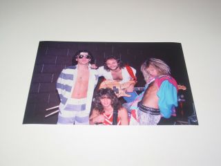 Van Halen 8x12 Photo Alex Eddie Michael Dlr Backstage Diver Down Tour 1982 7