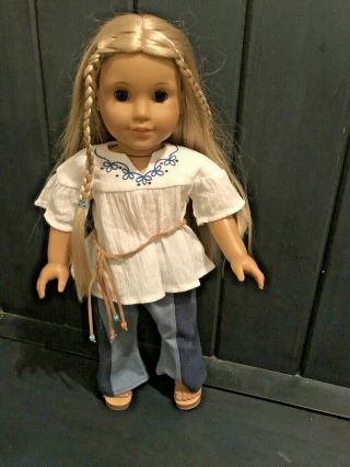 American Girl Doll Julie Albright 18 " With Meet Outfit