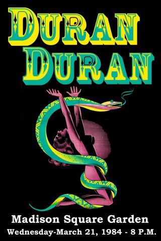 Duran Duran At Madison Square Garden Concert Poster 1984