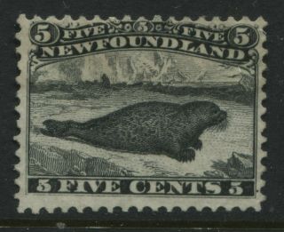 Newfoundland 1868 10 Cents Black Seal No Gum