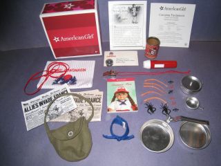 American Girl Molly Camping Equipment & Capture The Flag Retired 8k5