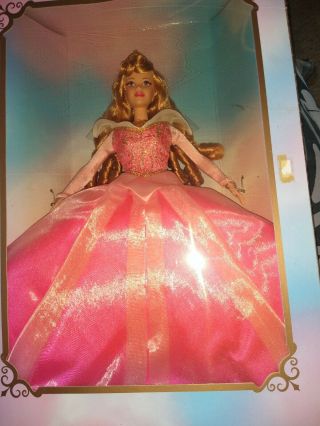 Sleeping Beauty Disney 40th Anniversary Barbie Doll 1998 Mattel Minor Box Damage