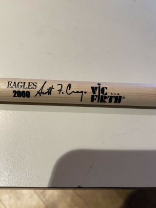 2000 Scott Crago Eagles Tour Drum Stick