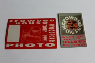 Crowded House - 2 X Backstage Pass - All Access - Postage -