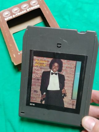 Vintage Michael Jackson Off The Wall 8 - Track Cassette; W/ Sleeve