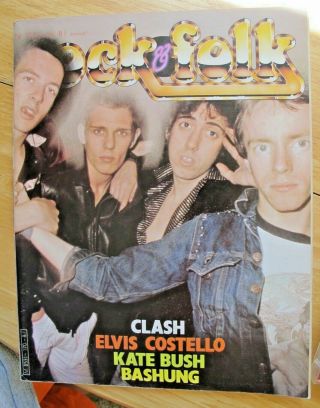 Rock & Folk March 1981 170 Kate Bush Clash Elvis Costello Bashung French Mag
