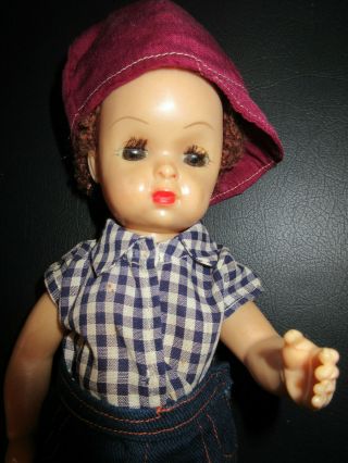 Tiny Jerri Lee Boy Doll W Caracul Wig In Tagged Outfit