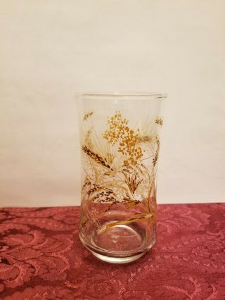 Set of 6 Libbey Vintage Wheat Glasses Water Glasses 3