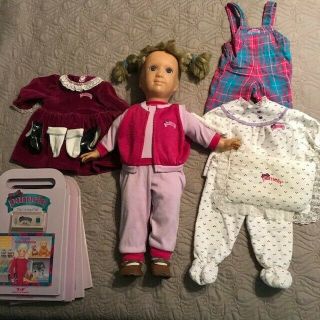 Vintage 1986 Pamela Doll,  5 Books With Tapes,  4 Outfits And Shoes