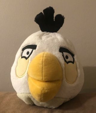 Angry Birds White Matilda Large 8” Plush Toy With Sound Commonwealth 2010
