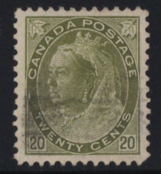 Moton114 84 Numeral 20c Canada Well Centered Xf Cv $160