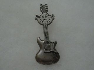 Hard Rock Cafe Pin Krakow 3d Silver Guitar Pin Series 2008