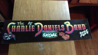 Vintage Charlie Daniels Band Skoal Bumper Sticker Ex - Mt