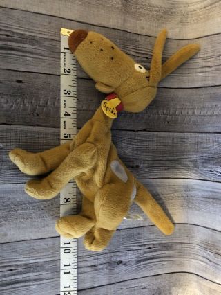 Vintage " Spike " The Dog From Rugrats • Stuffed Plush Bean Animal Toy 1998 S12