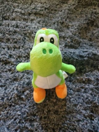 8.  5  Green Yoshi.  Mario Plush Nintendo Toy.  Licensed