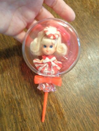 Vintage Liddle Kiddle Peppermint Lollipop Doll In Exc Plus