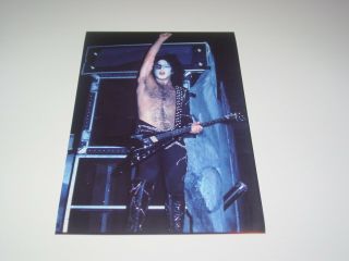 Kiss 8x12 Photo Paul Stanley Live Concert Rock And Roll Over Tour Dec 1976 5