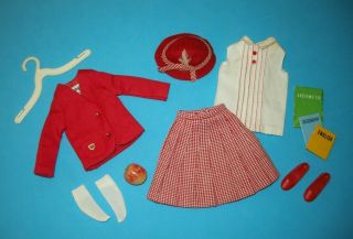 Vintage Skipper School Girl 1965 Fashion 1921 Matches Barbie Student Teacher