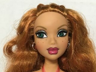 Barbie My Scene Miami Getaway Kenzie Doll Articulated Jointed Freckles Rare 3