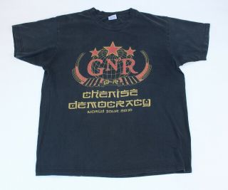 2010 Guns N Roses Chinese Democracy 2010 World Concert Tour Band T Shirt Medium 2