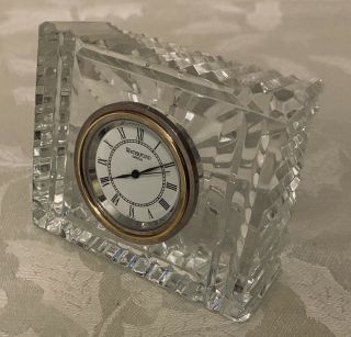 Waterford Crystal Square Quartz Desk Clock