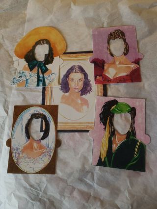 Vivien Leigh Paper Doll Frame Convention Gift Set Gone With The Wind Costume Etc