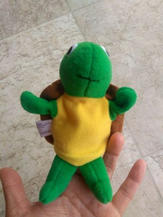 1995 Franklin The Turtle Plush Stuffed Animal Finger Puppet