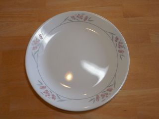 Corelle Silk Blossoms Luncheon Plate 8 1/2 " Mauve Grey 3 Available