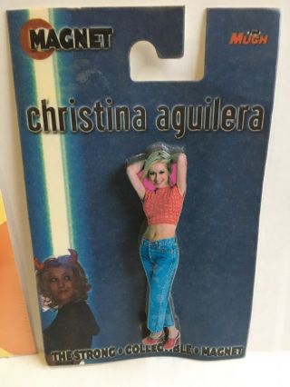 Vintage Too Much 2000 Christina Aguilera 3d Magnet Nip Memorabilia