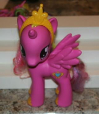 Rare My Little Pony Princess Cadence 8 " Inch Figure Brushable With Crown