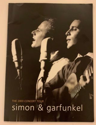 Simon And Garfunkel 2003 Concert ‘old Friends” Tour Program Paul Simon Art