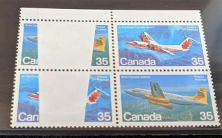 Air Avro Canada De Haviland Dash 7 Missing Area Colour Error Stamps Canadian
