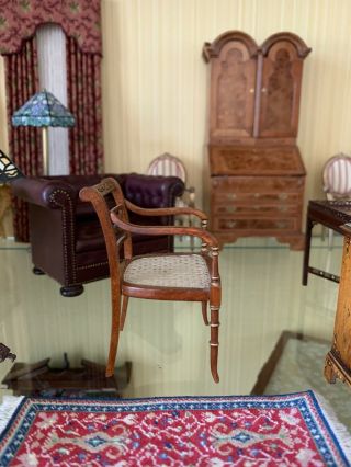 Bespaq Vintage Dollhouse Miniature Chair - - Hand Caned Seat - - - ESTATE - - - 2