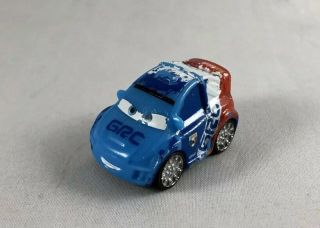 Disney Pixar Micro Drifter Mini Roller Ball Racers 1.  25” Blue White Red Grc