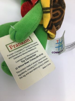 Franklin the Lovable Turtle from Book Series 8” Plush Doll w/Tag Toy Connection 2