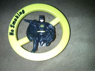 Vintage 1989 Batman Figure " No Smoking " Dc Comic With Suction Cup On Back