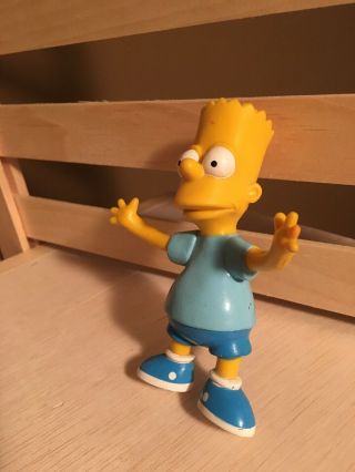 Vintage Bart Simpson Bendable Figure Jesco 1990 Nostalgic In
