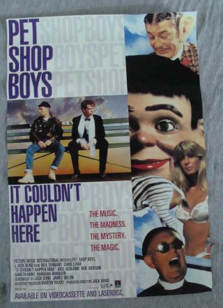 Pet Shop Boys Movie Poster It Could Happen Here Video Promo 1992
