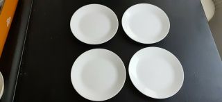 4 Corelle Frost White Dinner Plates 10.  25 In