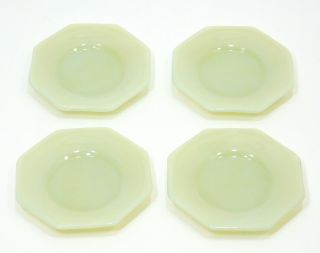 Akro Agate Set Of 4 Saucers Or Small Plates Child 