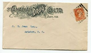 Canada Nb Brunswick - St John 1897 Squared Circle - Canada Drug Advert Cover