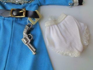 1959 Vogue Jill Jan Doll Clothes 3262 BLUE RODEO OUTFIT Cowgirl Dress Gun Hat 2