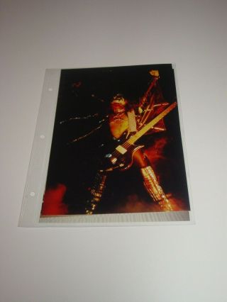 Kiss 8x12 Live Photo Of Gene Simmons During The Love Gun Tour 1977